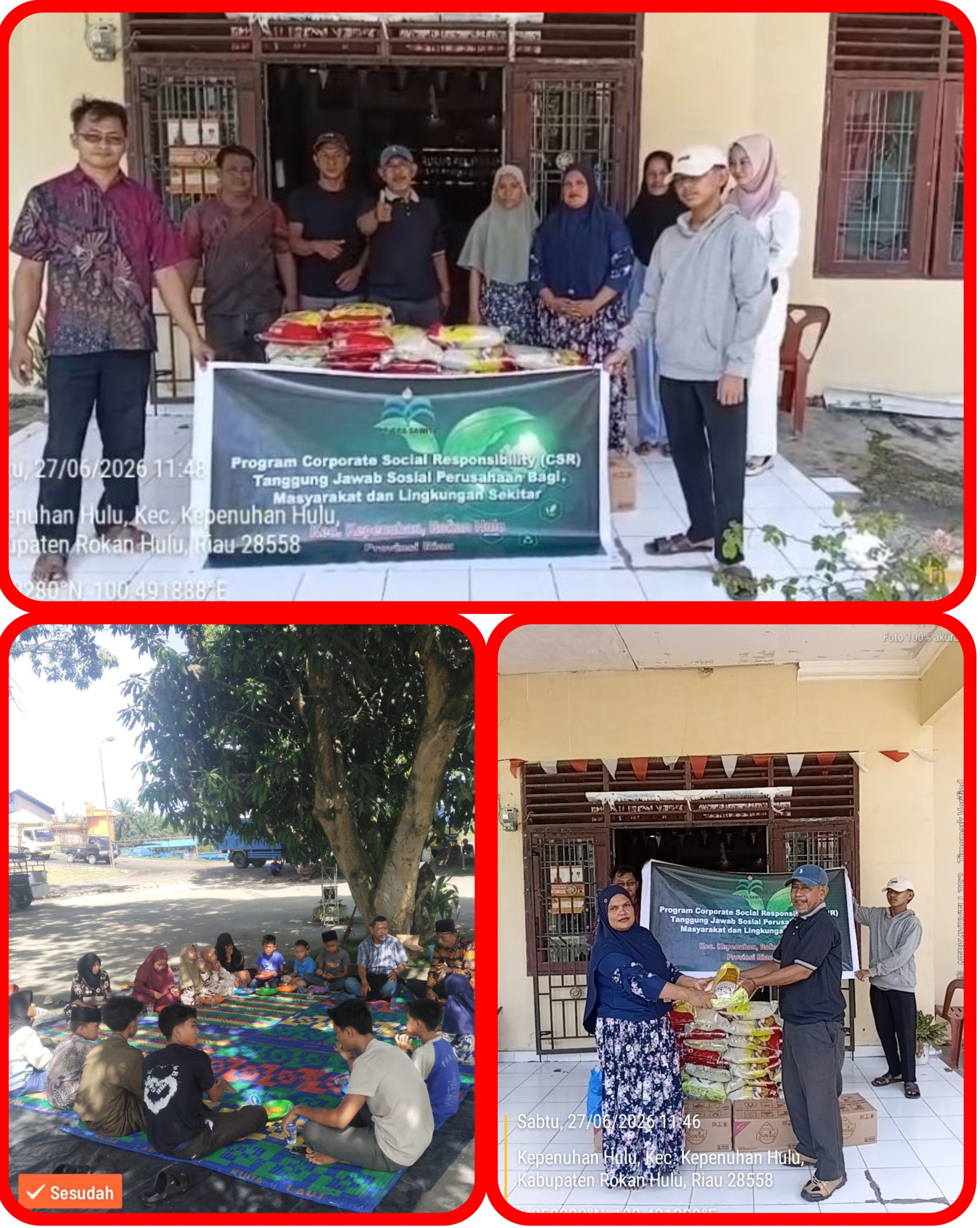 Komitmen CSR PT Era Sawita Terus Berjalan, Bantuan Sembako Disalurkan ke 4 Desa