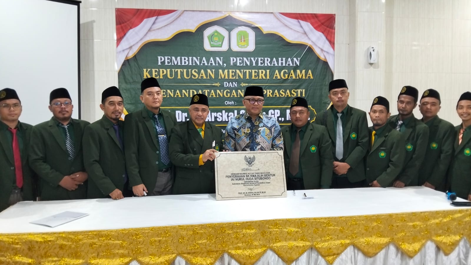 Transformasi Bersejarah, STAINH Kapongan Kini Resmi Menjadi Institut Agama Islam Nurul Huda