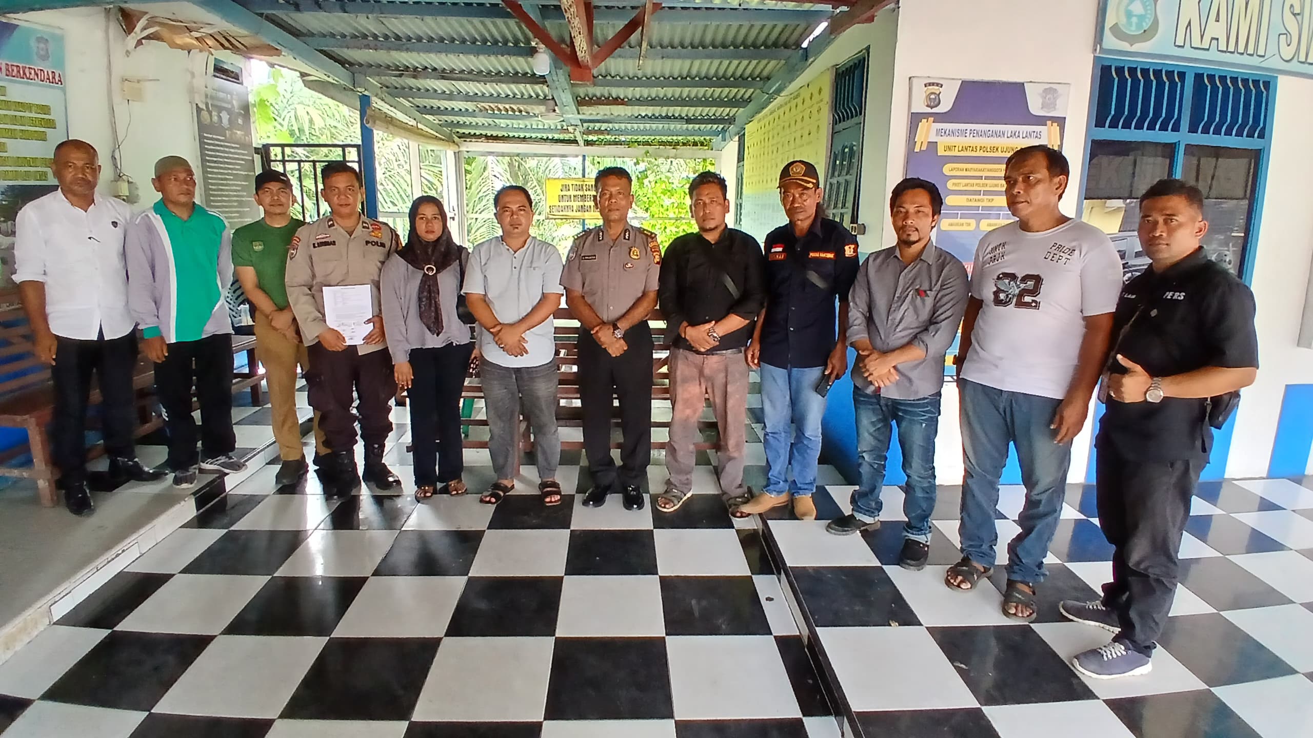 Polsek Ujung Batu Berhasil Memediasi Kedua Belah Pihak yang Berselisih Paham