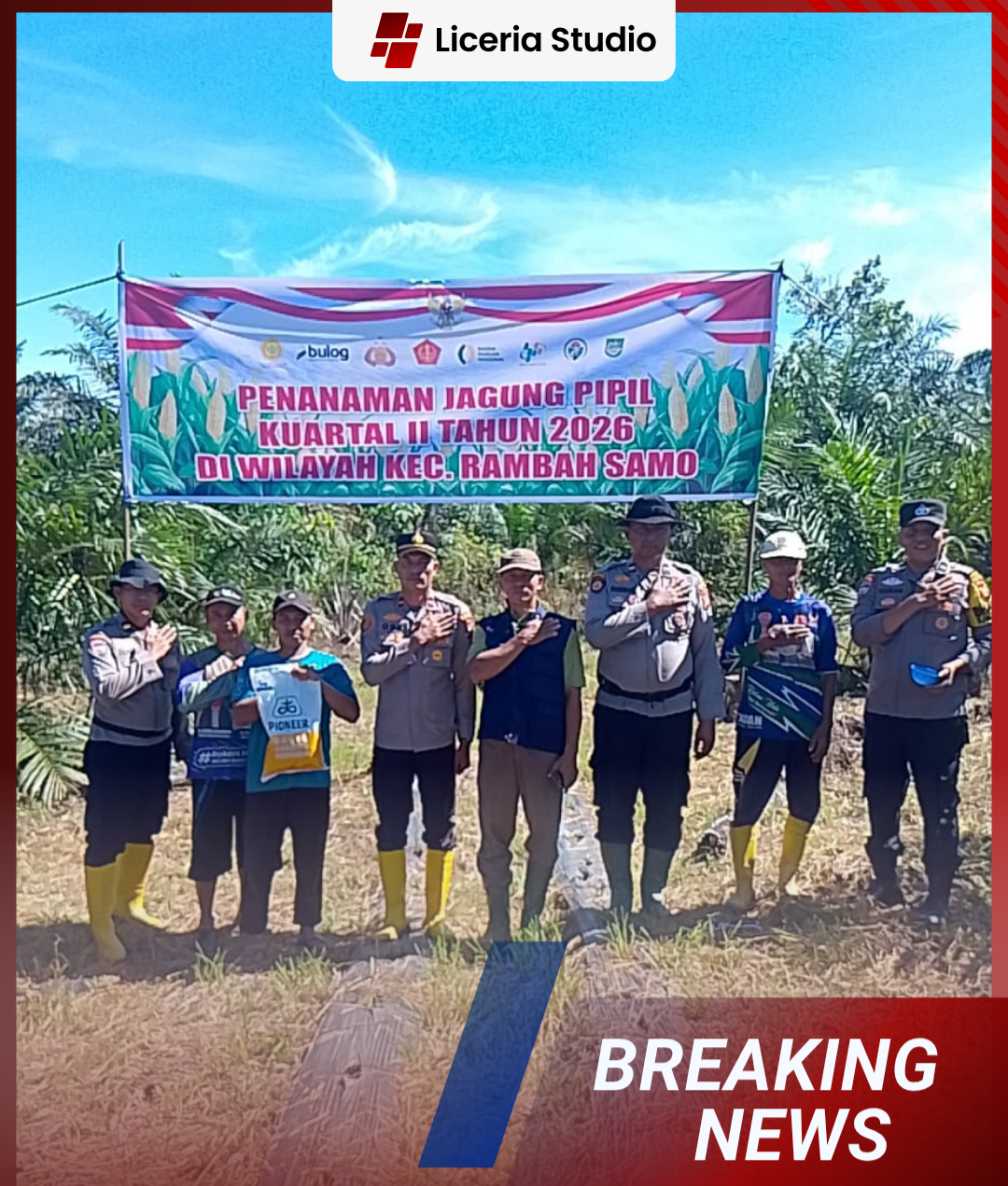 Polsek Ramso dan Petani Jagung Sepakat perkuat Swasembada Pangan