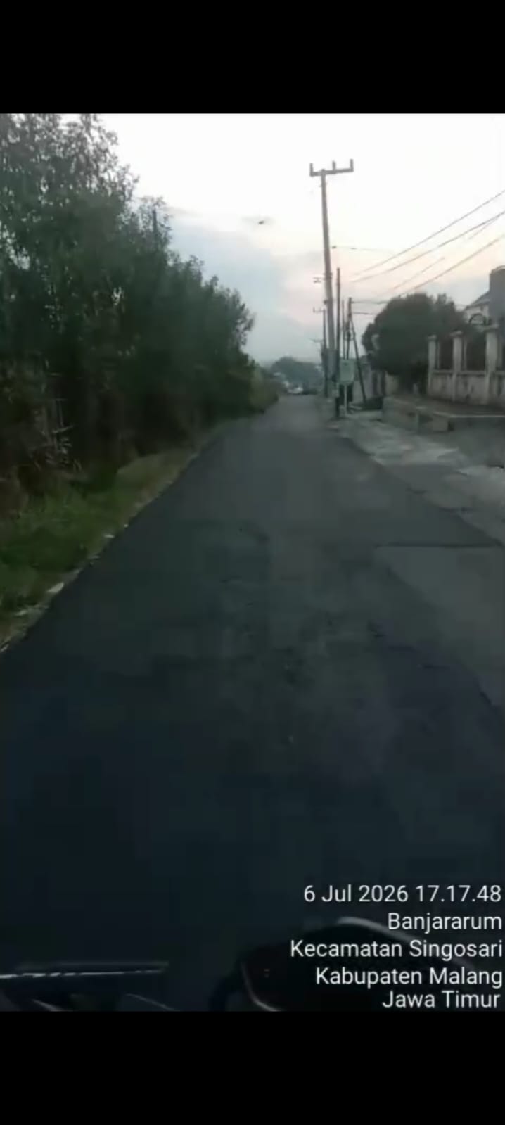 Perbaikan Jalan Tanjung Desa Banjararum Rampung, Akses Singosari – Lawang Kini Lebih Lancar